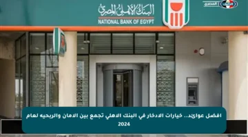 أفضل عوائد.. خيارات الادخار في البنك الأهلي تجمع بين الأمان والربحية لعام 2024
